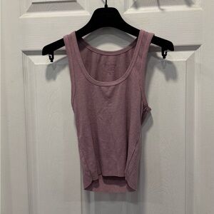 Women's Ribbed Tank Top - Dusk Pink / Purple